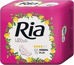 Fragrances, Perfumes, Cosmetics Sanitary Pads with Wings, 10 pcs. - Ria Ultra Normal Plus