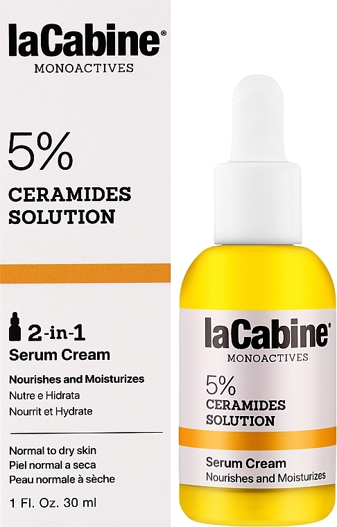 Face Cream-Serum - La Cabine Monoactives 5% Ceramides Solution Serum Cream — photo N2