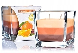 Scented Three-Layer Candle in Glass 'Cinnamon & Orange' - Bispol Scented Candle Cinnamon & Orange — photo N1