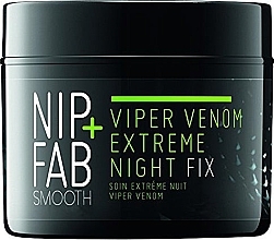 Fragrances, Perfumes, Cosmetics Night Face Cream - Nip + Fab Viper Venom Extreme Night Fix Cream