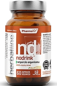 Dietary Supplement 'Nodrink', 60pcs - Pharmovit Herballine — photo N1