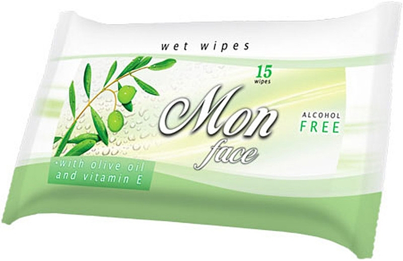 Facial Wet Wipes with Olive Oil - Areon Mon Wet Wipes Face  — photo N1