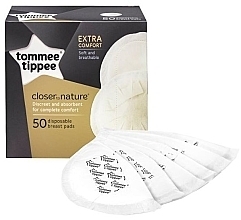 Fragrances, Perfumes, Cosmetics Breast Pads, 50 pcs - Tommee Tippee Closer To Nature