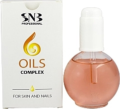 Complex of 6 Oils for Hands and Nails - SNB Professional Oils Complex for Hands and Nails — photo N2