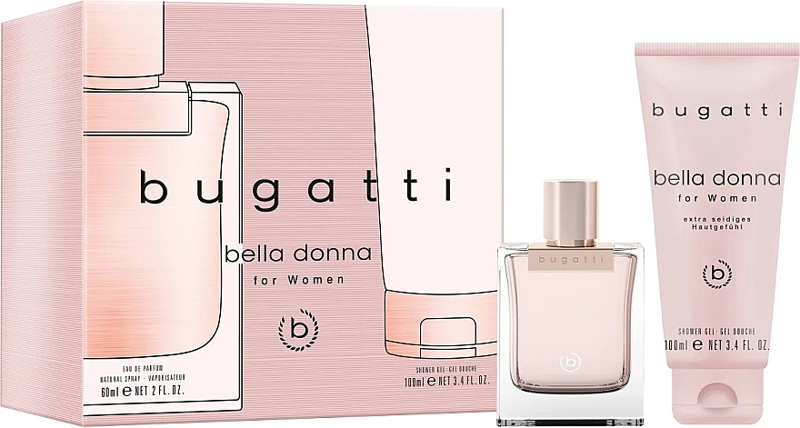 Bugatti Bella Donna Eau - Set (edp/60 ml + sh/gel/100 ml) — photo N1