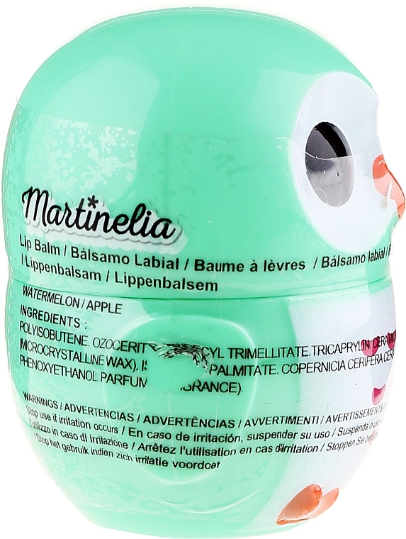 Lip Balm "Owl", green - Martinelia Owl Lip Balm — photo N2