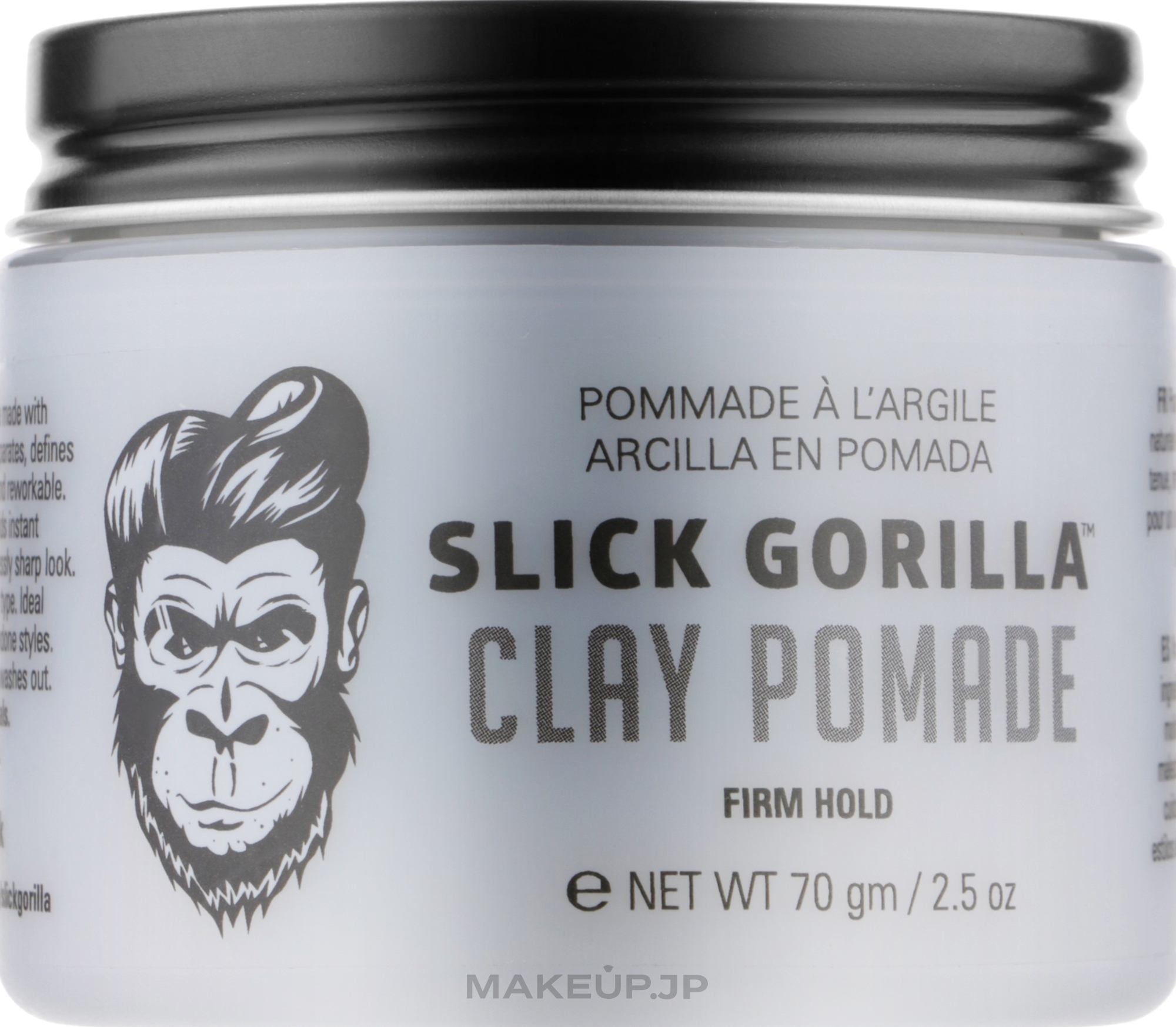 Strong Hold Hair Styling Clay - Slick Gorilla Clay Pomade — photo 70 g