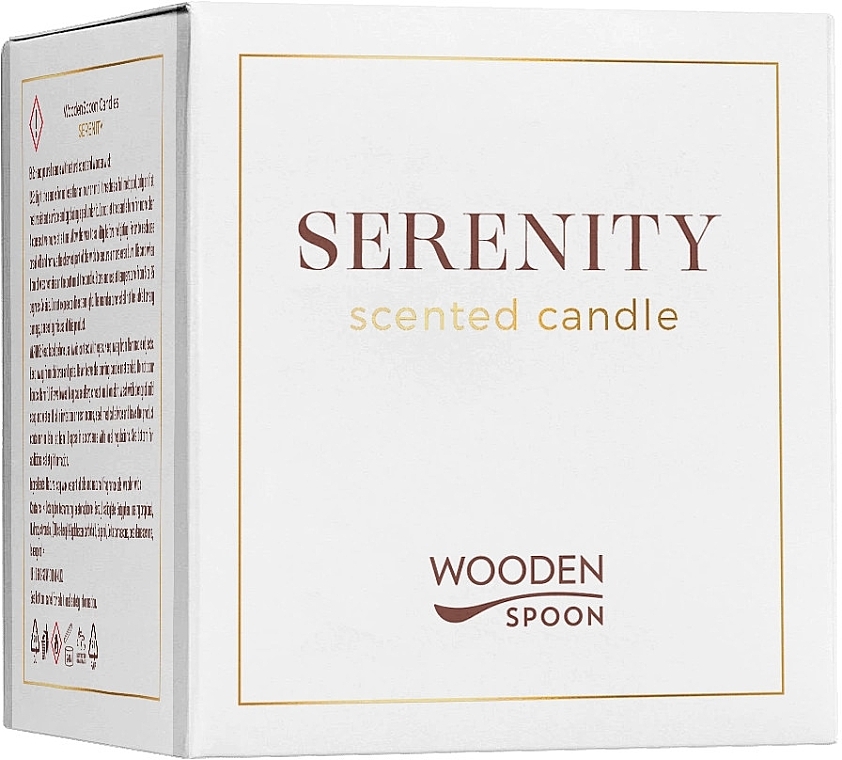 アロマキャンドル - Wooden Spoon Serenity Natural Scented Soy Candle — photo N2