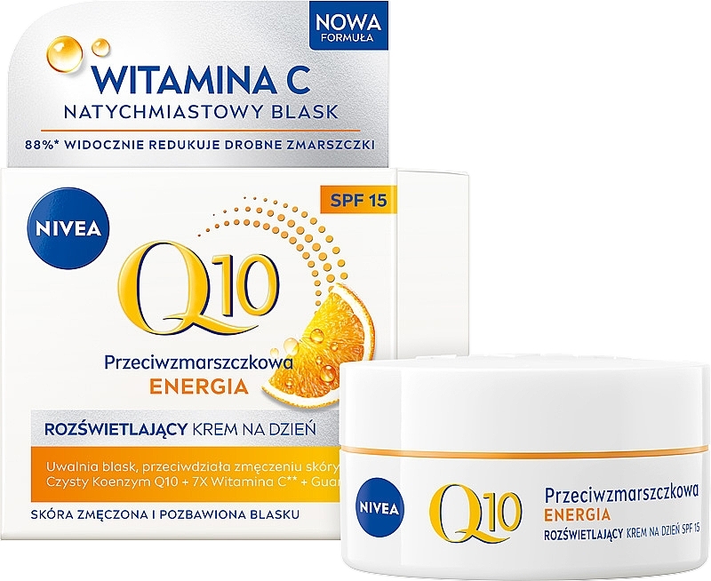 Energizing Anti-Wrinkle Cream Q10 plus with SPF15 - NIVEA Q10 Energy Anti-Wrinkle Day Cream SPF15 — photo N1