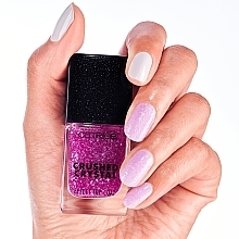 Crushed Crystal Top Coat - Catrice Crushed Crystal Effect Amethyst Aura Top Coat — photo N6