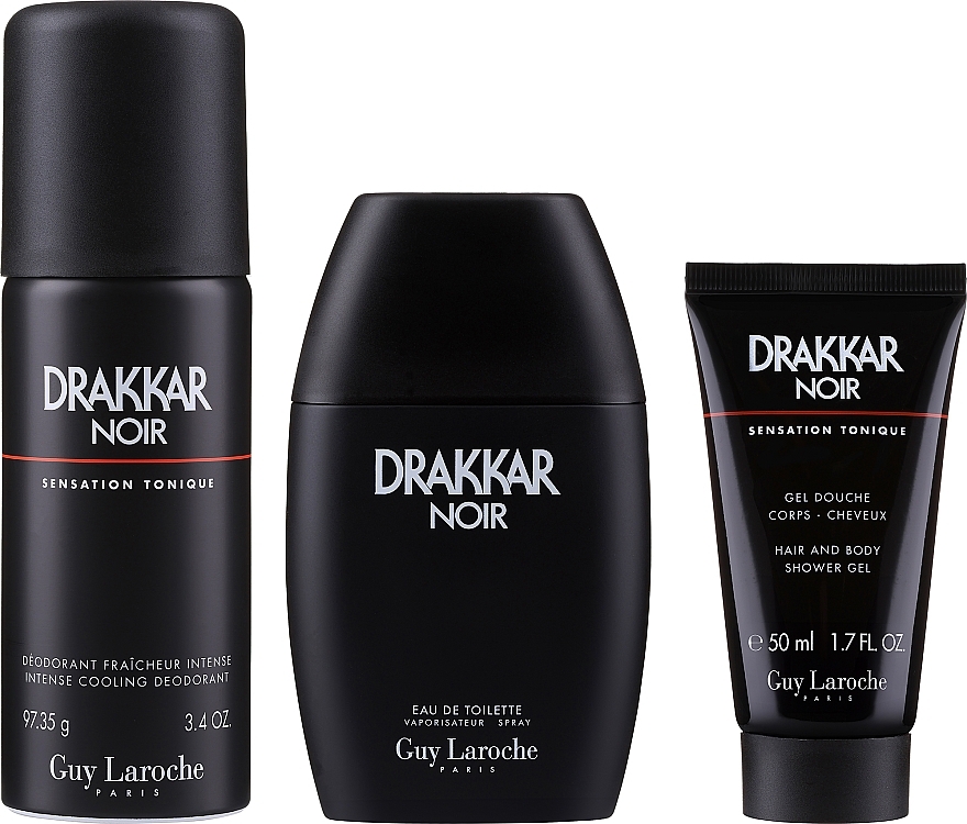 Personal Care Kit - Guy Laroche Drakkar Noir (edt/100ml + sh/gel/50ml + deo/150ml) — photo N2