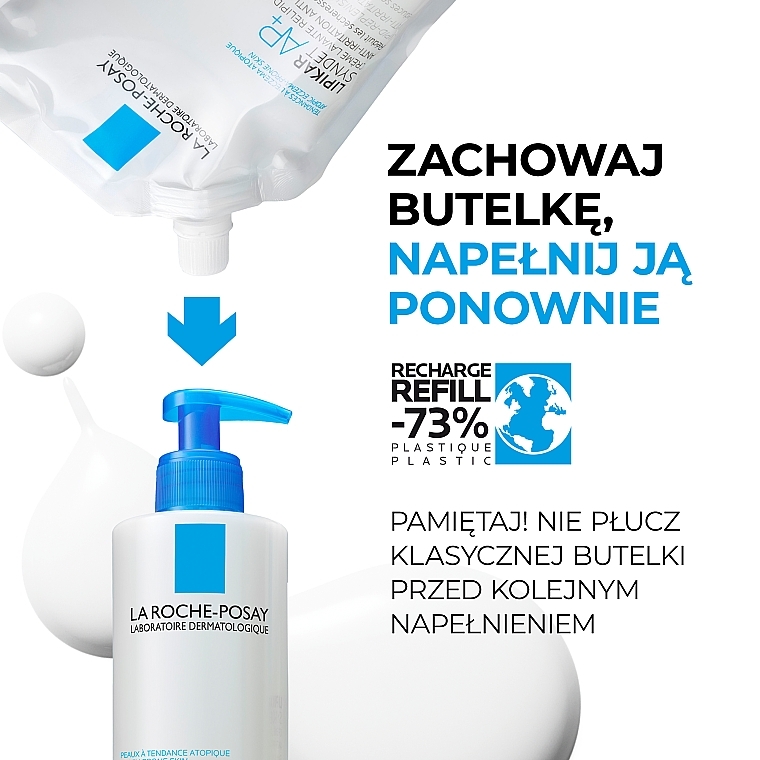 AP+ Cleansing Face & Body Cream Gel - La Roche-Posay Lipikar Syndet AP+ (refill) — photo N9