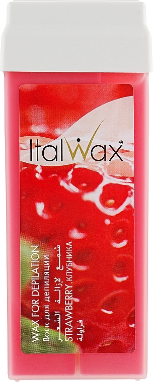 Depilation Wax Cartridge "Strawberry" - ItalWax Flex — photo N1