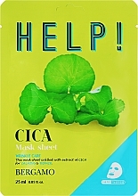 Fragrances, Perfumes, Cosmetics Face Mask with Centella Asiatica Extract - Bergamo HELP! Mask