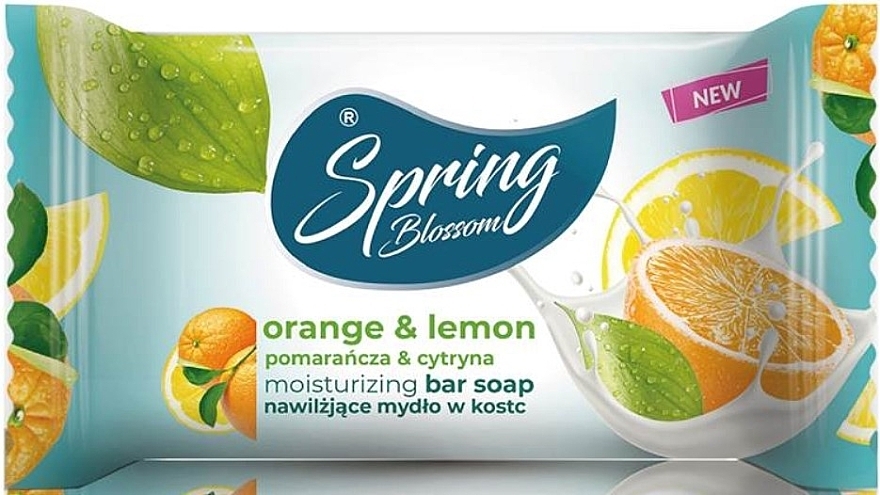 Moisturizing Soap 'Orange & Lemon' - Spring Blossom Orange & Lemon Moisturizing Bar Soap — photo N1