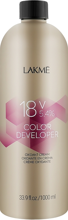 Oxidizing Cream - Lakme Color Developer 18V (5,4%) — photo N3