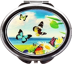 Fragrances, Perfumes, Cosmetics Cosmetic Mirror "Butterflies", 85451, butterflies & sea - Top Choice