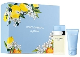 Fragrances, Perfumes, Cosmetics Dolce & Gabbana Light Blue - Set (edt/50ml + b/lot/50ml) 