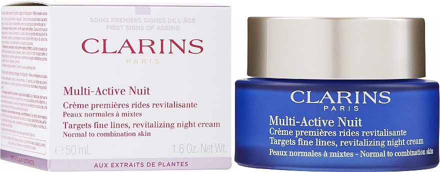 Night Cream for Normal and Combination Skin - Clarins Multi Active Revitalizing Night Cream — photo N2