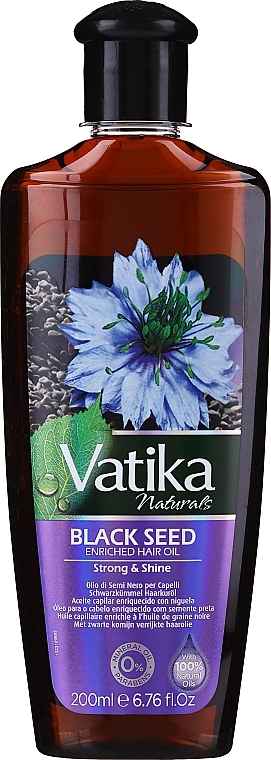 Hair Oil - Dabur Vatika Black Seed Enriched Hair Oil — photo N1