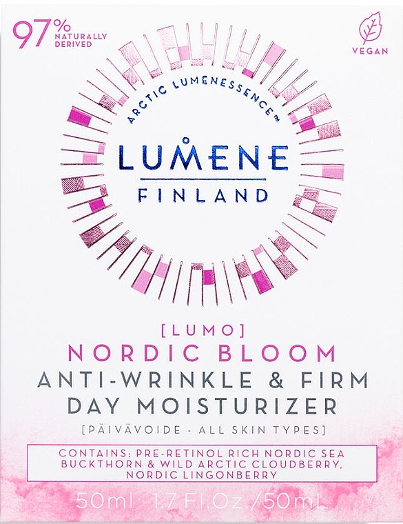 Facial Day Cream - Lumene Lumo Nordic Bloom Anti-wrinkle & Firm Day Moisturizer — photo N2