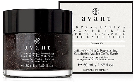 Vivifying & Replenishing Coffee Scrub - Avant Infinite Vivifying & Replenishing Sustainable Arabica Coffee Scrub — photo N1