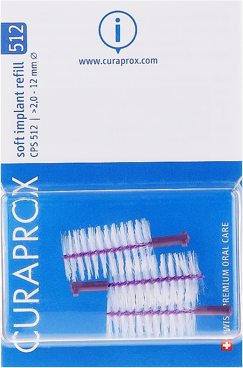 Interdental Brush Set for Implants, CPS 512, 3pcs - Curaprox Soft Implant  — photo N1
