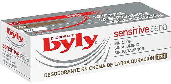 Long-Lasting Foot Deodorant Cream for Sensitive Skin - Byly Sensitive Silk Long Lasting 72h Deodorant Cream — photo N1