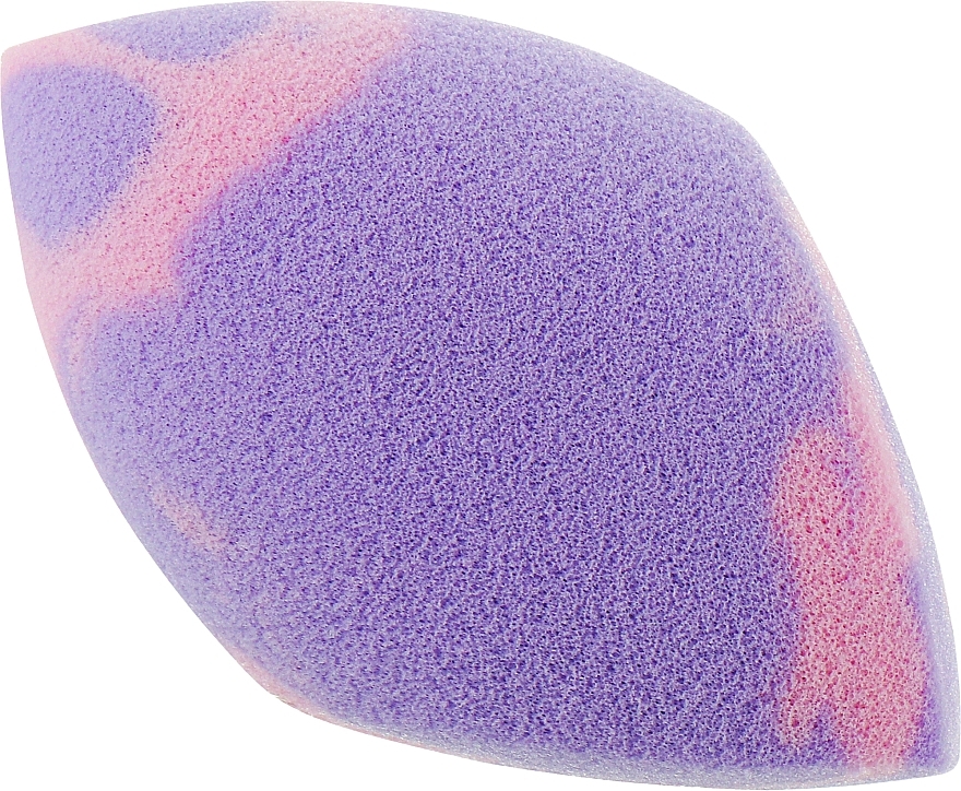 2-Cut Makeup Sponge, purple & pink - Boho Beauty Bohoblender V Cut Lilac & Rose — photo N1