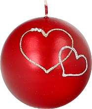 Fragrances, Perfumes, Cosmetics Decorative Candle Red Ball, 8 cm - Artman Forever