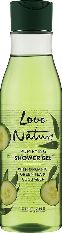 Green Tea & Cucumber Shower Gel - Oriflame Love Nature Shower Gel — photo N1