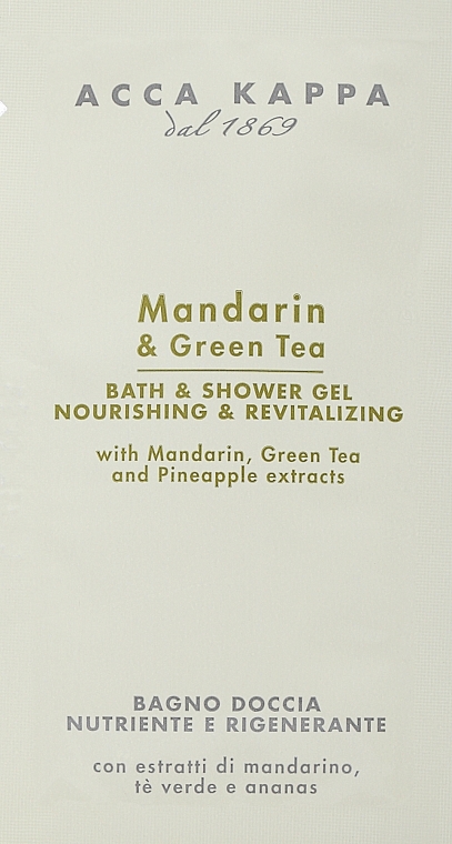 GIFT! Shower Gel - Acca Kappa Mandarin & Green Tea Bath Foam & Shower Gel — photo N1