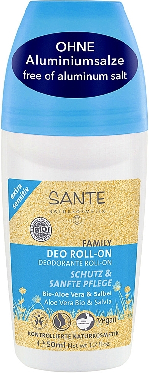 Roll-On Bio Deodorant - Sante Family Extra Sensitive Deo Roll-On — photo N1