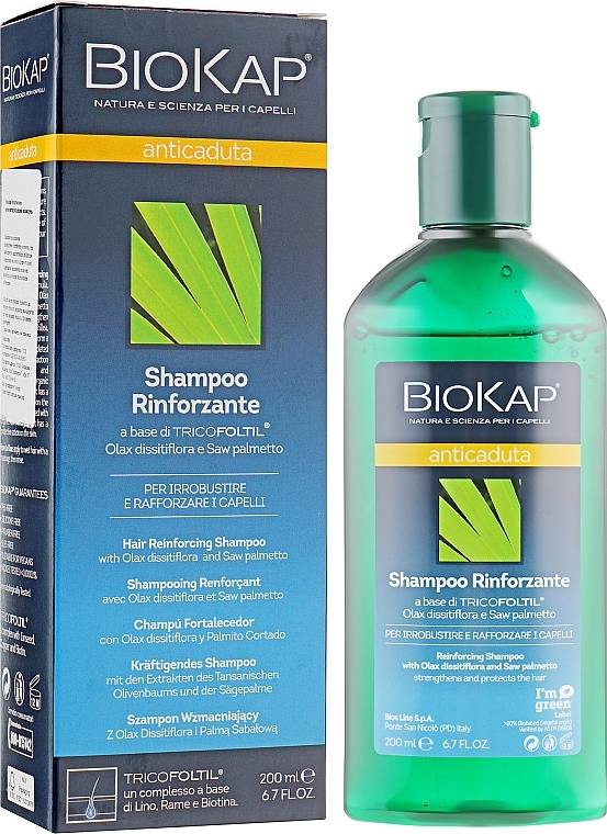 Anti Hair Loss Shampoo - BiosLine BioKap Hair Loss Shampoo — photo N2