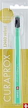 Fragrances, Perfumes, Cosmetics Toothbrush Velvet CS 12460, turquoise with burgundy bristles - Curaprox