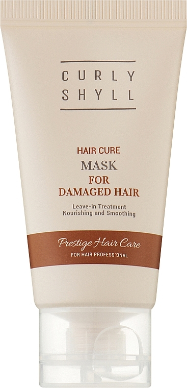Heat Protection Mask for Damaged Hair - Curly Shyll Hair Cure Mask (mini size) — photo N1