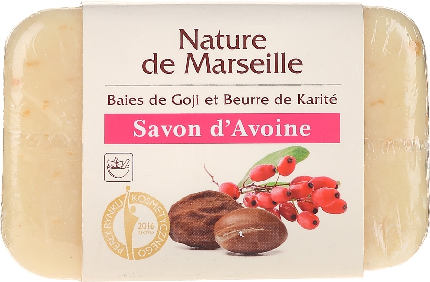 Goji Berry & Shea Butter Oat Soap - Nature de Marseille Soap — photo N1