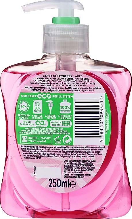 Antibacterial Liquid Soap - Carex Strawberry Laces Handwash — photo N2