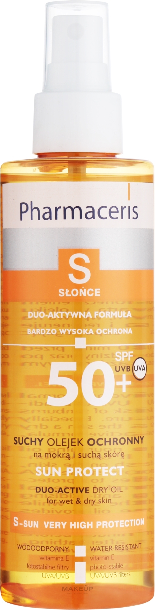 Sunscreen Oil - Pharmaceris S Protective Dry Oil SPF50 — photo 200 ml