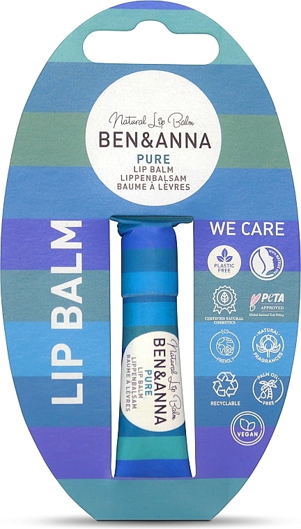 Unscented Lip Balm - Ben & Anna Lip Balm Pure — photo N1