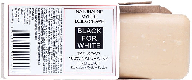 Natural Tar Soap - Biomika Black For White — photo N3
