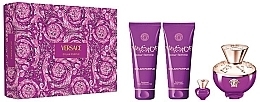 Fragrances, Perfumes, Cosmetics Versace Dylan Purple - Set (edp/100 ml + edp/5 ml + sh/gel/100 ml + b/lot/100 ml)