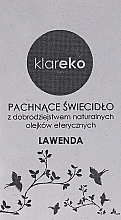 Lavender Scented Candle - Klareko — photo N5