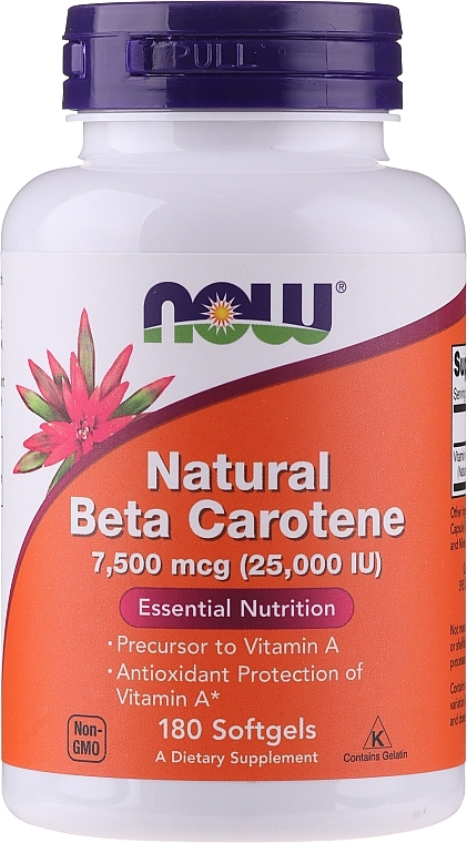 Natural Beta Carotene - Now Foods Natural Beta Carotene — photo N3