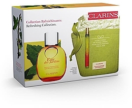 Fragrances, Perfumes, Cosmetics Clarins Eau des Jardins - Set (spray/100 ml + spray/10 ml + pouch)