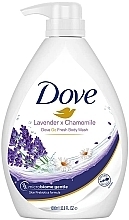 Fragrances, Perfumes, Cosmetics Lavender & Chamomile Shower Gel (pump) - Dove Go Fresh Lavender & Chamomile Body Wash