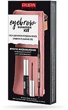 Fragrances, Perfumes, Cosmetics Set - Pupa Eyebrow Definition Kit (brow/gel/4ml + eye/brow/pencil/0.09g + acc) 