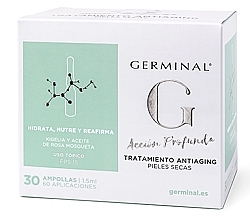 Deep Action Face Ampoules for Dry Skin - Germinal Deep Action Anti-Aging Serum For Dry Skin — photo N1