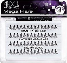Flase Lashes - Ardell Duralash Knot Mega Flare Medium Black — photo N1