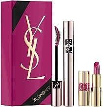 Fragrances, Perfumes, Cosmetics Set - Yves Saint Laurent Get The Curl Power+ (masc/6.6ml + lip/stick/1.6g)